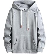 [foxseon] メンズ パーカー 長袖 秋服 プルオーバー 秋冬 ゆったり フード付 かっこいい おしゃれ 大きいサイズ スウェット 柔らかい 無地 人気 シンプル ストリート トップス