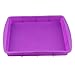 Orgrimmar 2 Pcs Silicone Rectangular Cake Pans Mold Bakeware Bread Baking Pan Non Stick Easy Demoulding Purple