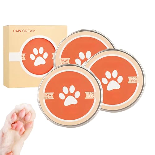Crema de Pata para Mascotas, Crema de Pata para Patas de Perro agrietadas, bálsamo para el Cuidado de la Pata de Mascotas, bálsamo para Patas para Gatos y Perros (3pcs)
