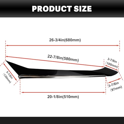 Rear Quarter Panel Molding Compatible with Nissan Maxima 2016-2021 Replace OE 78873-4RA0A 78873-9DD0A 78873-9DD0B 78873-9DJ1A Left and Right Side by USTAR - Image 6