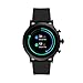 Fossil Gen 5 Carlyle HR Heart Rate Stainless Steel and Silicone Touchscreen Smartwatch, Color: Black (Model: FTW4025)