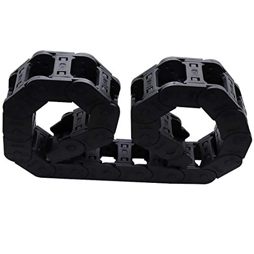 Qbgtfak Cable Drag Chain - 1M Long Black Cnc Machine Tool Cable Wire Carrier Drag Chain Nested 25Mm X 38Mm Ted Lele (25Mm X 38Mm) #TOP7