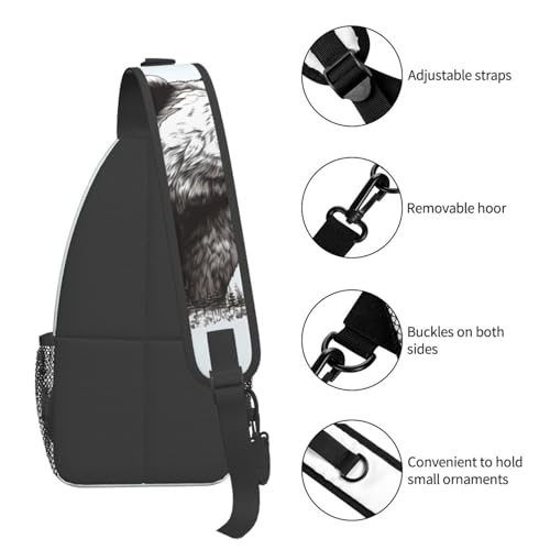 Bolso de Pecho Cruzado para Hombre, Mochila Sling miniatura 5