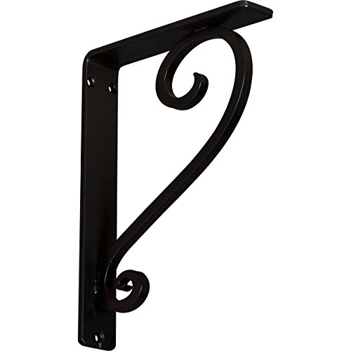 🛒 Flash Sale Ekena Millwork BKTM01X07X10SED Edwards, 1 1/2"W x 7 1/2"D x 10"H, Powder Coated Black