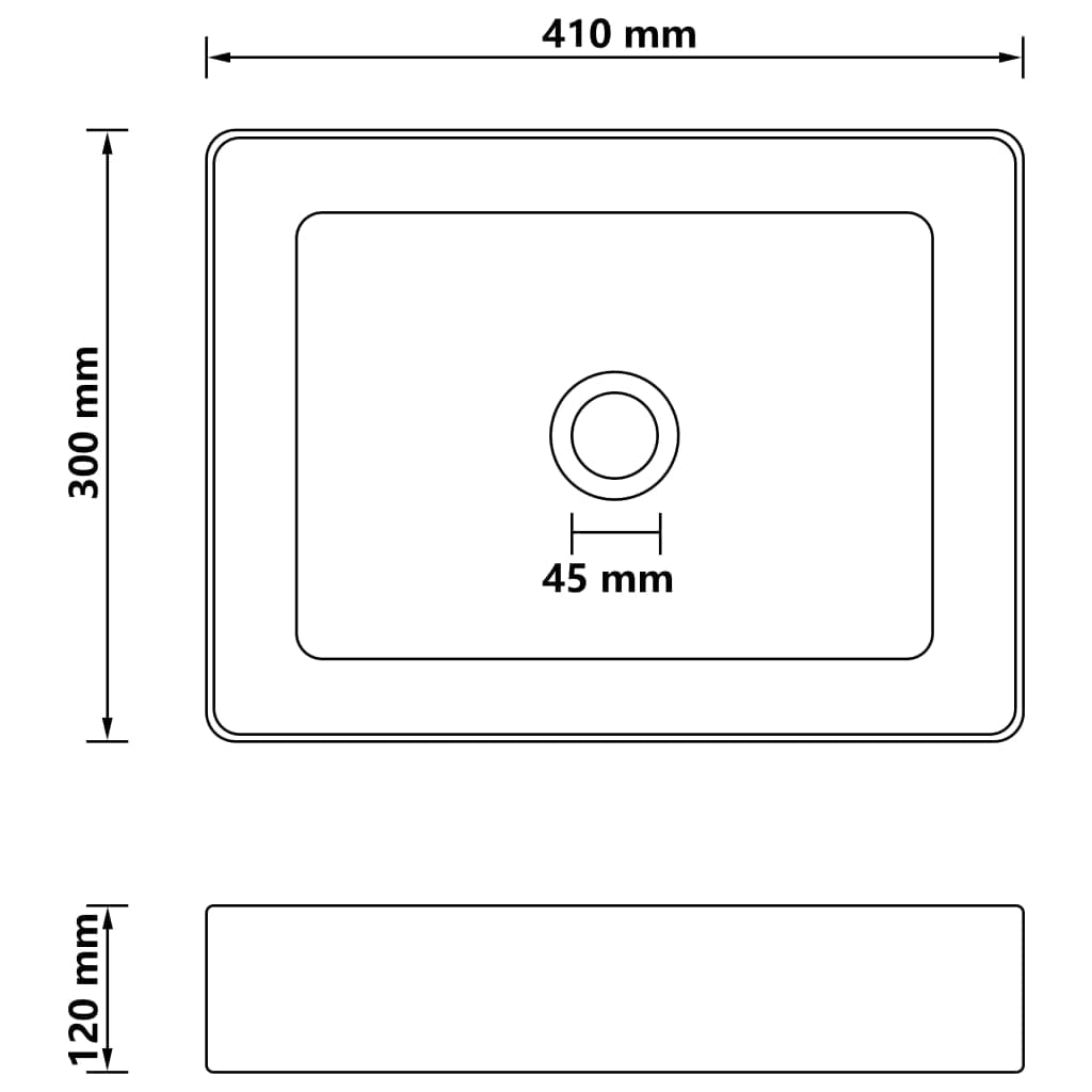 Generico Lavandino Luxury Blu Scuro Opaco 41x30x12 cm in Ceramica,Articoli di ferramenta,Prodotti Idraulici,Articoli Idraulici,Lavandini,Lavandini bagno-147045