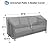 OutdoorLines Outdoor Waterproof Patio 3-Seater Couch Cover - UV Resistant Patio Sofa Furniture Covers Weatherproof Heavy Duty Glider Covers for Outdoor Furniture, 88Wx32.5Dx33H Inches, Gray