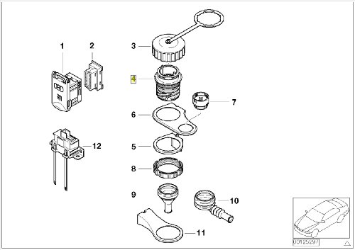 Enchufe conector BMW 1711218 de diagnosis inferior repuesto link socket original 2