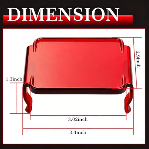 Image of Red LED Pods Covers 2pcs 3x3 LED Cube Light Bars Red Covers