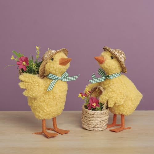 Spring Ducks Critter Set figurine canard de Pâques déco de table champêtre salon - 7