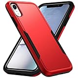 Hsefo Compatible with iPhone XR Case, Heavy Duty Protection Shockproof Dropproof Dustproof Anti-Scratch Phone Case Cover for xr -Red