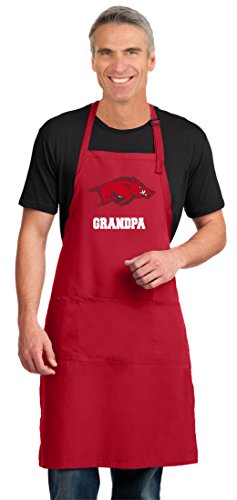 Broad Bay Large University of Arkansas Grandpa Mens Apron or Womens Aprons Top Arkansas Razorbacks Grandpa Gift for Him
