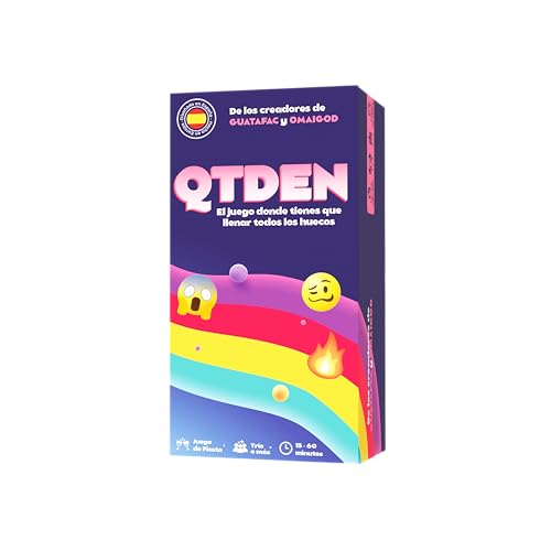 QTDEN - El Juego más Divertido y Loco de Fiesta con Amigos - Diversión y Risas - Humor Español - Idea Regalo Original