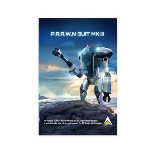 KJUFE Subnautica Prawn Suit Canvas Poster