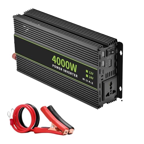 Onduleur 24V 220V 50HZ convertisseur de puissance 4000W prise UE