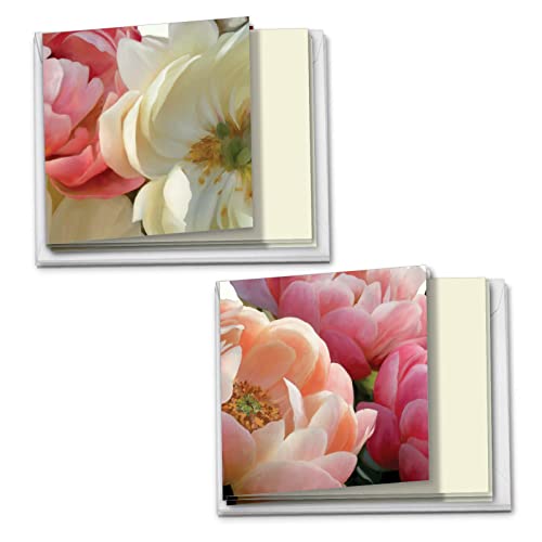 Cartes Note Pivoine Passion vierges pour ne plus manquer de mots