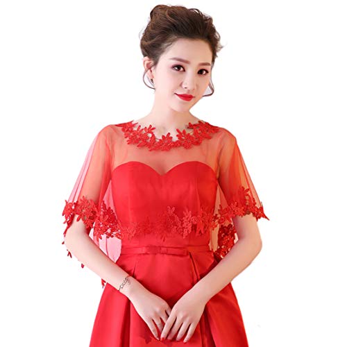 Womens Sexy Lace Shawls Wedding Cape and Wraps Shrug Bolero Cover up