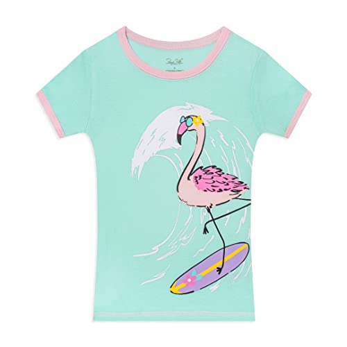 Rene Rofe Girls 4 Piece Snug Fit Cotton Pajama Pant and Short Sleepwear Set3