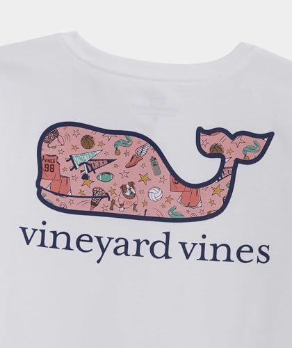 vineyard vines Girls' Team Spirit Whale Fill Short-Sleeve Pocket Tee3