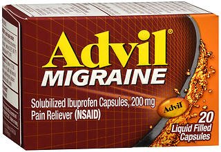 Advil Migraine Liquid Filled Capsules - 20 ct, Pack of 4