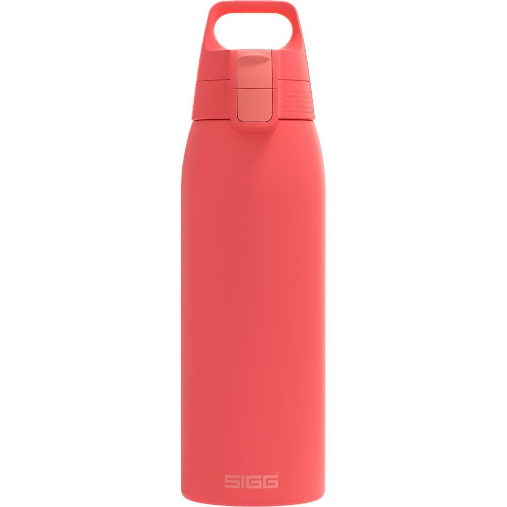 Sigg - Stainless Steel Water Bottle - Shield ONE Watermelon - Suitable for Carbonated Drinks - Leak-Proof - Feather-Light - BPA-Free - Outdoor & Fitness - Watermelon - 1L โ image 1