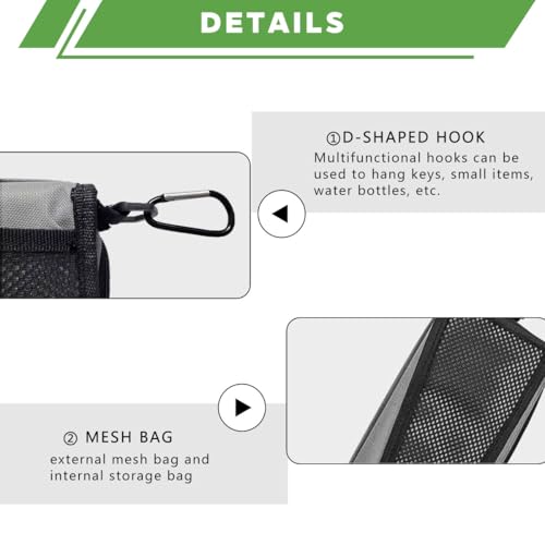 Image of Portable Ultralight Travel Stool Camping Chair Fishing Stool - Gray Carbon Steel and Keychain, Handbag Style Pocket Foldable
