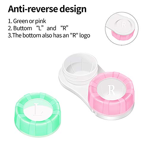 image for SONGSU Contact Lens Case, Sight Savers with Box Container Soak Storage