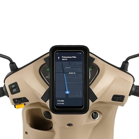 Universal Waterproof Mobile Phone Mount, Adjustable Holder for Scooty, Motorcycle-image-36