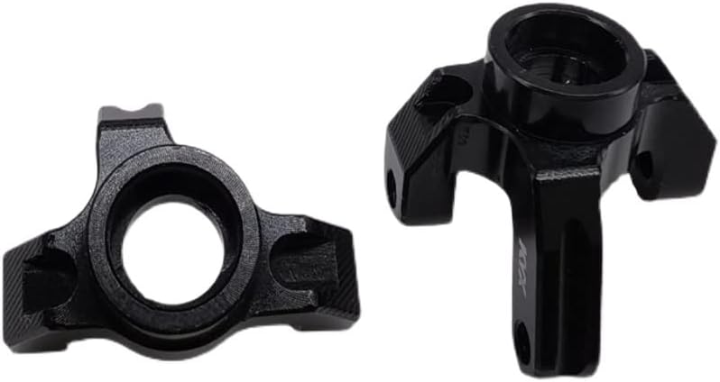 KYX Racing Aluminum Front Steering Knuckle Upgrades Parts Accessories for 1/18 RC Crawler Car LOSI Mini-B Brushed Mini-T Buggy image 5