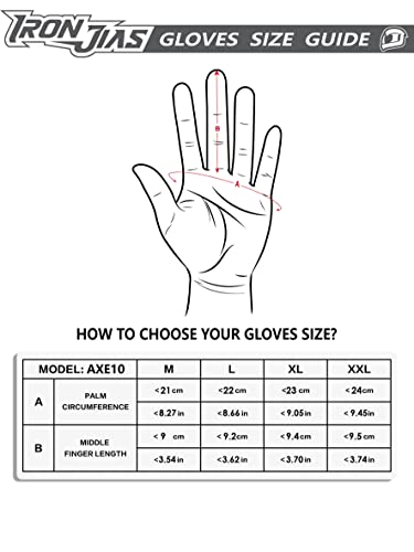 Iron Jia'S AXE-10 Motorcycle Gloves Full Finger Durable thumb #5