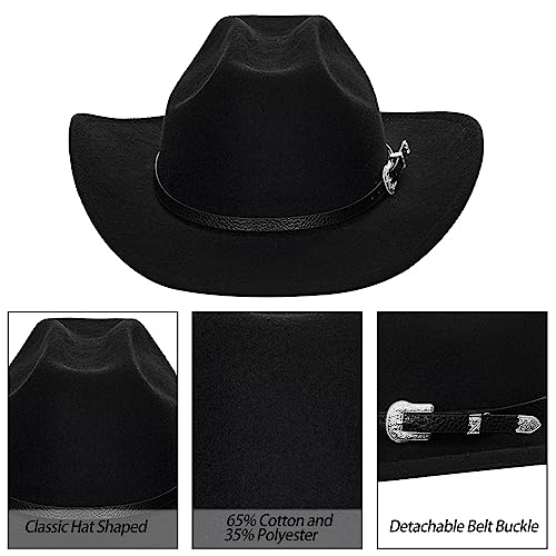Korhleoh Western Cowboy Hat For Men Women thumb #2