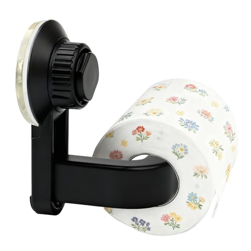 Suction Toilet Roll Holder Paper Self Adhesive No Drill Toilet Paper Hanger