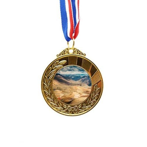 Medalla de oro de montaña para solucionar la falta de trofeos temáticos en carreras de desierto
