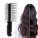Kamm mit breiten Zähnen, Entwirrungskamm, breiter Zahn-Haarentwirrungskamm, lockiger Haarkamm, Haarstyling-Werkzeug, Frauen lockiger gewellter Dusch-Entwirrungskamm
