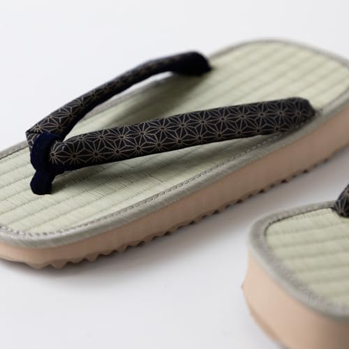 Asayu Japanese Traditional Igusa Setta Sandals, Made in Japan Tatami Zori, Moisture Absorbent, Odour Resistant "Asanoha"2