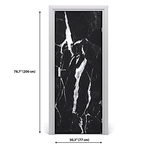 Autocollant de porte marbre imperméable et Magic-Stick - 3
