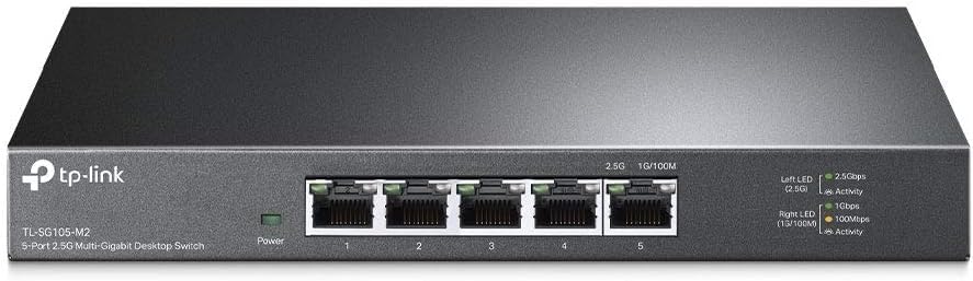 Image of TP-Link TL-SG105-M2 - 5 Port Multi-Gigabit Unmanaged Network Switch, Ethernet Splitter, 2.5G Bandwidth, Plug & Play, Desktop /Wall-Mount, Fanless Metal Design, Free Expert Help (Pack of 10)