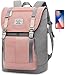 YAMTION Rucksack Damen Rucksack Frauen,Rucksack Laptop Damen mit 17" Laptopfach,Schulrucksack Mädchen Teenager,Schulranzen Schultasche für Universität Schüler,Lässiger Daypack Tagesrucksack mit USB