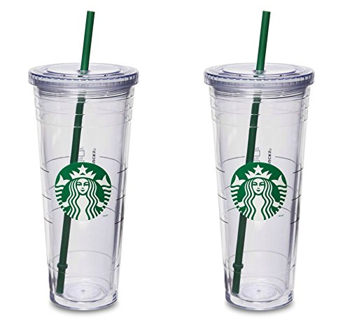 Starbucks Venti Insulated Travel Tumbler 24 OZ / Double Wall Acrylic / 2 Pack Set