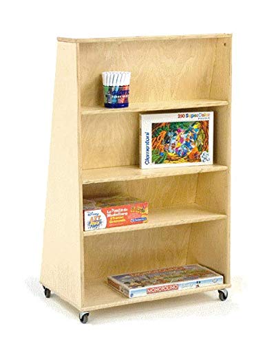 Libreria doppia faccia roma con ruote