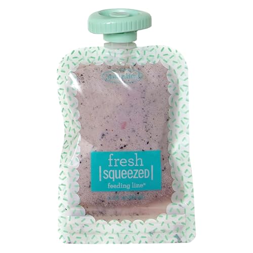 Image of Infantino Reusable Squeeze Pouches for Homemade Baby Food, 3.5 oz, Pack of 25 - BPA, PVC, and Phthalate-Free, Freezer-Safe, with Clear Window and Labeling Space