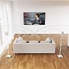 AVF Surround Sound Speaker Stands - Pair Of Universal Speaker Stands - Slimline White Design With Curved Metal Base - Compatible With Most Speaker Brands - Fixings & Instructions Included #1