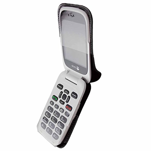 caseroxx Leather-Case with belt clip compatible with Doro 6530/6531 made from genuine leather