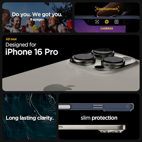 Image of Spigen for iPhone 16 Pro Case, Ultra Hybrid [No Magnet Ring][Anti-Yellowing] - Navy Blue