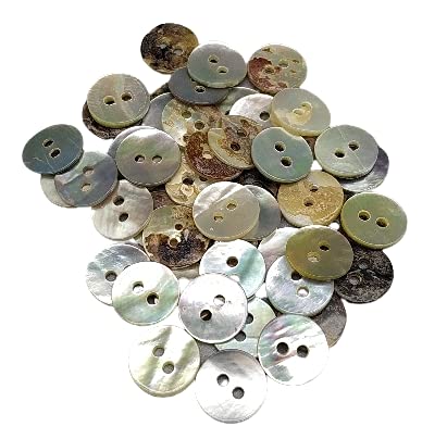 Miniatura 3 de Botiboton - Botones Nacar Natural - Boton De Conchas Naturales - Akoya Acabados Nacarados - Varias Tallas, Pequeños Y Muy Grandes, Corazones Y Flor - Fabricado Y Enviado Desde España - 10 Mm