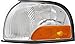 Evan-Fischer EVA20572013662 Corner Light for Nissan Quest/Villager 99-02 Corner Lamp LH Lens and Housing Park/Side Maker Lamp Left Side Replaces Partslink# FO2520158, NI2520133, NI2520128