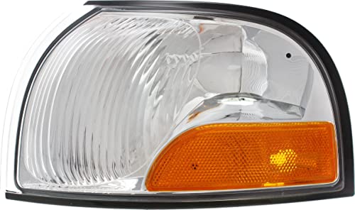 Evan-Fischer Corner Light Compatible with 1999-2002 Mercury Villager and Nissan Quest Plastic Clear & Amber Lens Driver Side