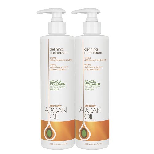 One N Only Argan Oil Curl Cream 9.8oz Pump Leave-In (2 Pack)