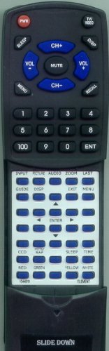 Replacement Remote Control for Element PLX5002B, PLX4202B, ELCHS261, FLX32FHDH, 1044919