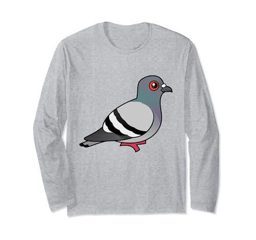 Cute Cartoon Rock Pigeon City Dove Birdorable Pigeon Bird Long Sleeve T-Shirt