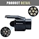 CCLIFE 7 auf 13-polig Adapter Stecker mit Dichtung, Universal für Anhänger 12 V Stromversorgung für KFZ Anhänger, Fahrradhänger, Hänger Adapter Stecker